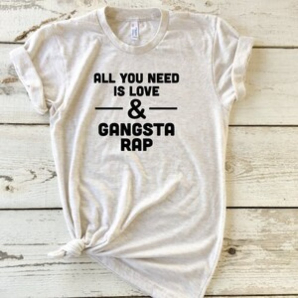 Love and Gangsta Rap Unisex Tee